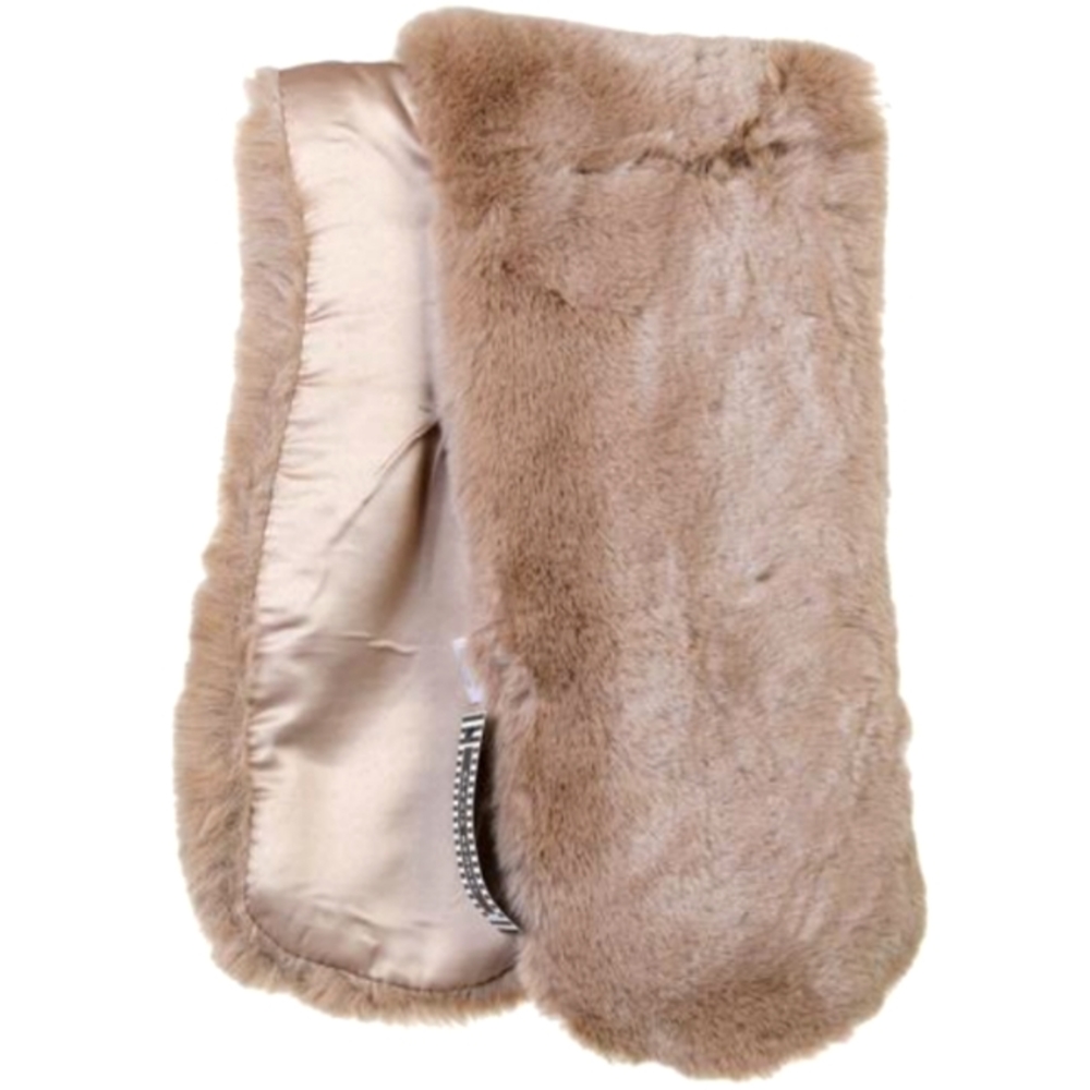 🧣 🎄🎁😊Women Tan Faux Fur Neck Wrap - Scarf